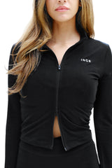 Organic Cotton + Hemp Contour Jacket – Black